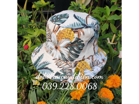 NÓN HOA SỨ KEM