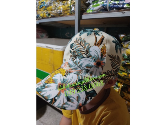 NÓN HOA SỨ KEM