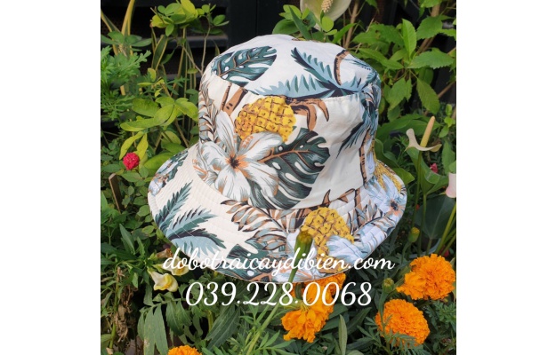 NÓN HOA SỨ KEM