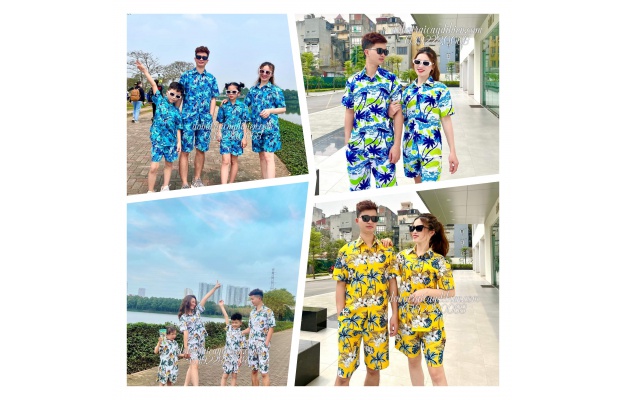 BỘ ĐI BIỂN KÈM NÓN